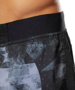 Training Shorts Reebok Moonshift Shorts - Black/blue, DU2166