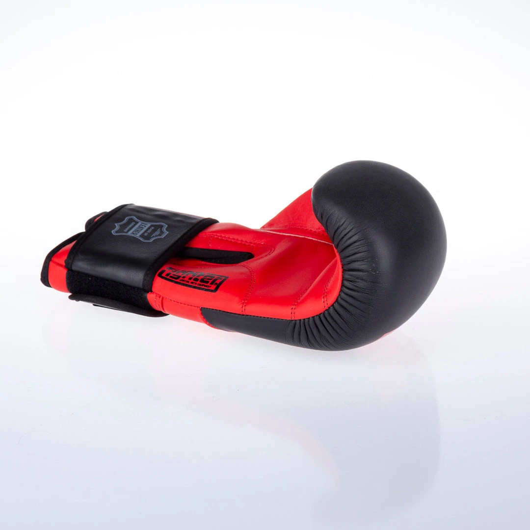 Fighter Boxing Gloves SPLIT-red/black, FBG-001BR 6 Fighter Boxing Gloves SPLIT-red/black, FBG-001BR