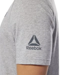 Reebok UFC Logo Tee - Grey, DU4583 T-Shirts