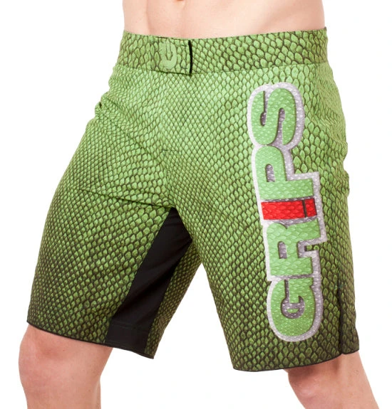 GRIPS MMA Trenky Snake Green, GR0037 MMA Shorts 3 GRIPS MMA Trenky Snake Green, GR0037 MMA Shorts