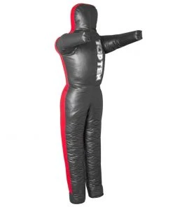 TOP TEN Fighter Leather Dummy - Black/red, 0127P2N