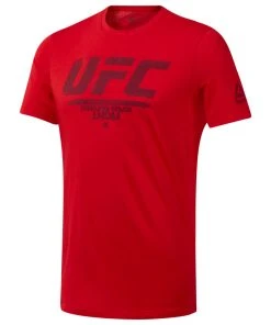 Reebok UFC Fan Gear Logo Tee - Red, DU4585