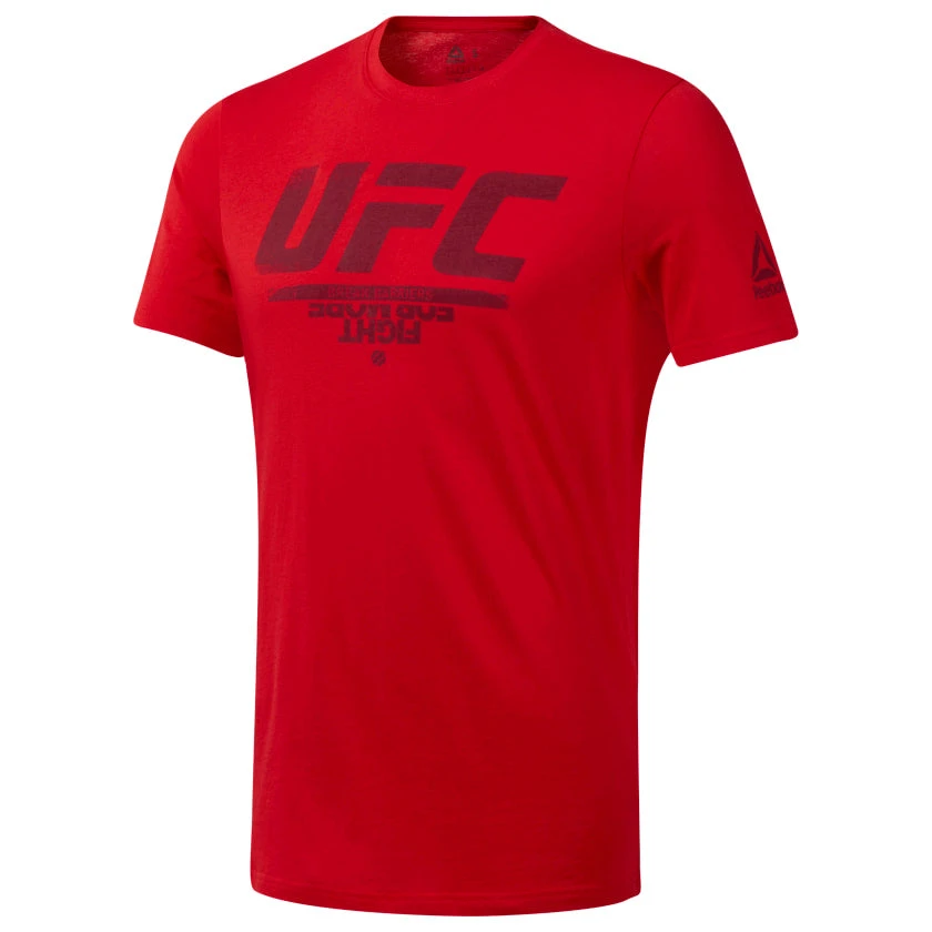 Reebok UFC Fan Gear Logo Tee - Red, DU4585 3 Reebok UFC Fan Gear Logo Tee - Red, DU4585