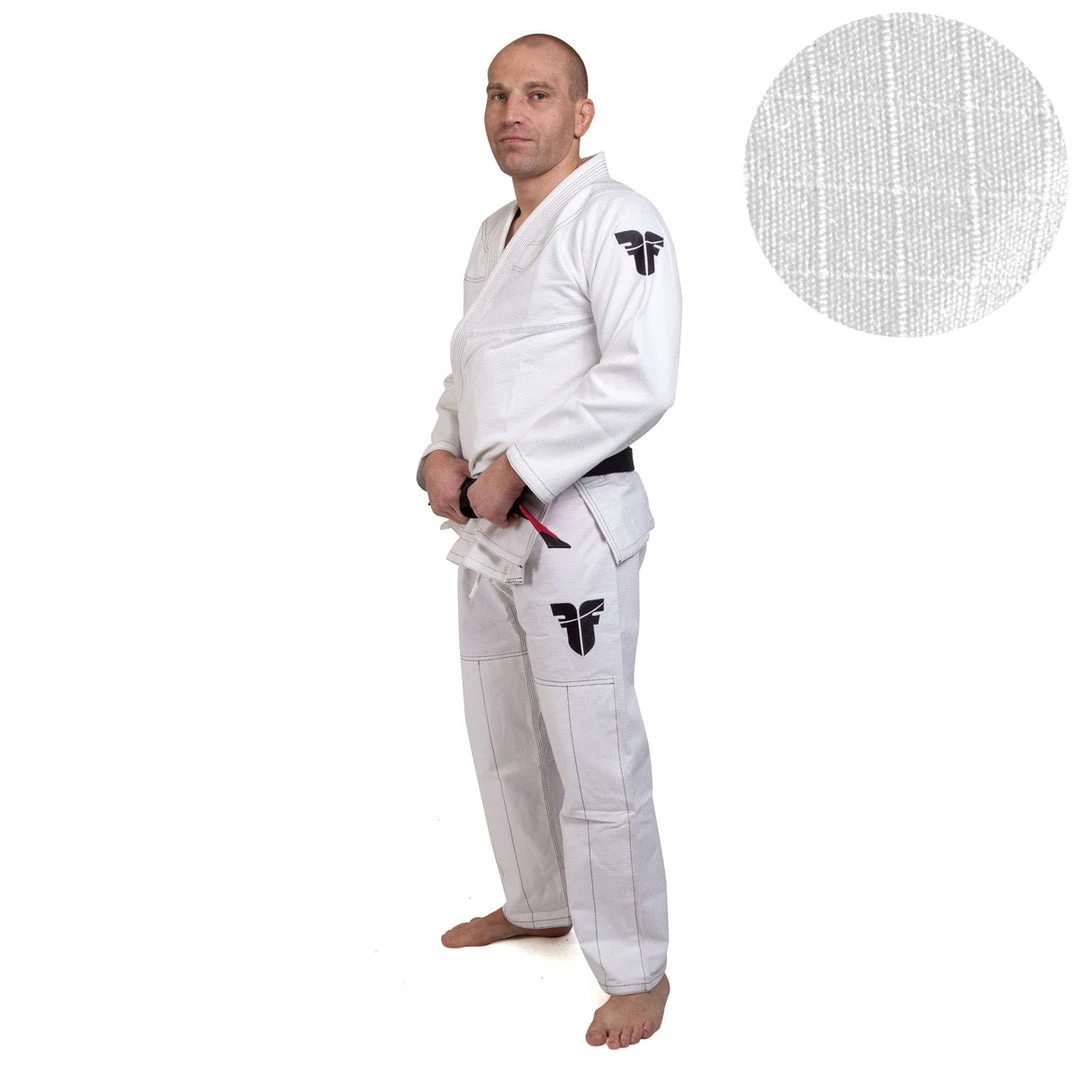 Fighter BJJ Ripstop Gi Rip Stop - White, BJJBW-05 3 Fighter BJJ Ripstop Gi Rip Stop - White, BJJBW-05
