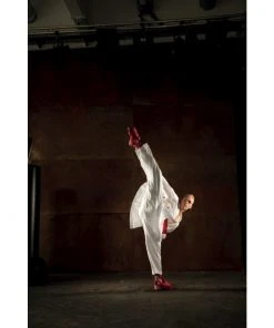 Hayashi Kumite Kimono Flexz WKF Approved - White/Blue, 043-16 Karate Uniforms