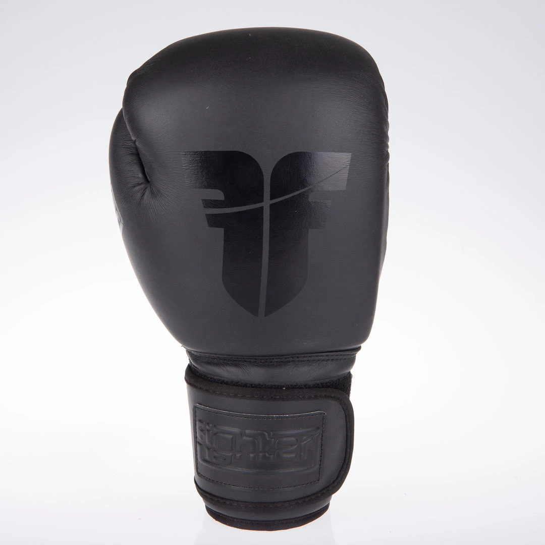 Fighter Boxing Gloves SPLIT - Matt Black, FBG-001B 10 Fighter Boxing Gloves SPLIT - Matt Black, FBG-001B
