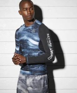 Reebok Combat Long Sleeve Rashguard, BJ8858 Rash Guards