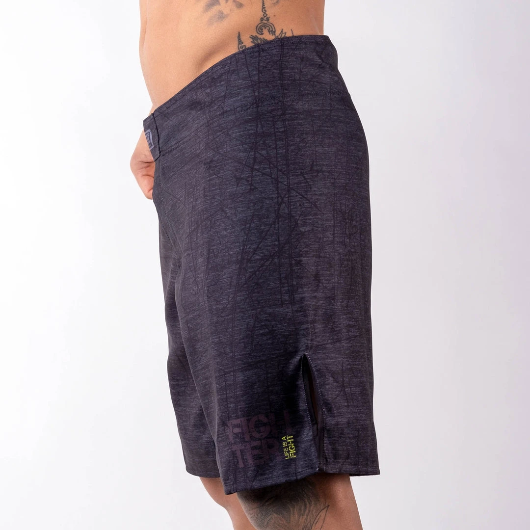 Fighter MMA Shorts - Life Is A Fight - Grey, FSHM-12 4 Fighter MMA Shorts - Life Is A Fight - Grey, FSHM-12