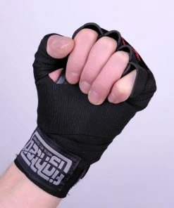 Fighter Strap Gel Hand-Wraps - Black/red, FGW-001BR