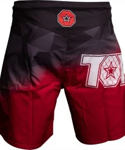 Top Ten MMA Prism Shorts - Red, 18151-41