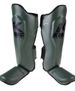 King Pro Boxing Shin Guards - Khaki, KPB/SG-4 PROTECTION