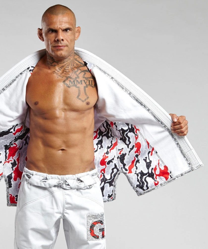 Grips Armadura 2.0 BJJ Kimono Camo - White, G10129-WHI 10 Grips Armadura 2.0 BJJ Kimono Camo - White, G10129-WHI