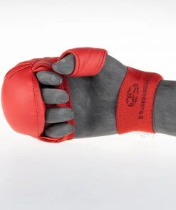 Hayashi Karate Fist Protector TSUKI With Thumb (WKF Approved) - Red, 238