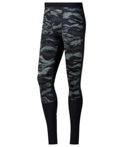Reebok Crossfit Compression Tights - Black/green, DP4569 Pants