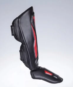Fighter Shinguards Thai Ergo - Black/red, FSG-004BR PROTECTION 15 Fighter Shinguards Thai Ergo - Black/red, FSG-004BR PROTECTION