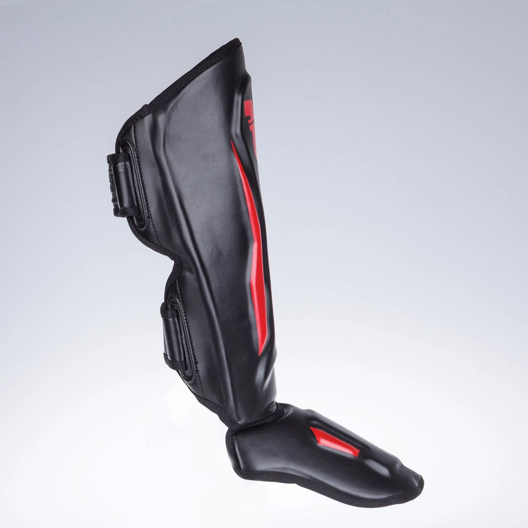 Fighter Shinguards Thai Ergo - Black/red, FSG-004BR PROTECTION 9 Fighter Shinguards Thai Ergo - Black/red, FSG-004BR PROTECTION