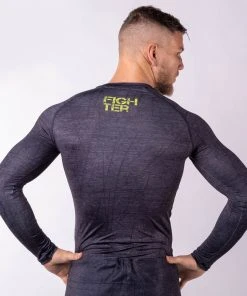 Rash Guard Fighter - Life Is A Fight - Grey, FRG-13