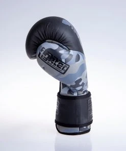 Fighter Boxing Gloves SPLIT- Gray Camo/black, FBG-001C 21 Fighter Boxing Gloves SPLIT- Gray Camo/black, FBG-001C