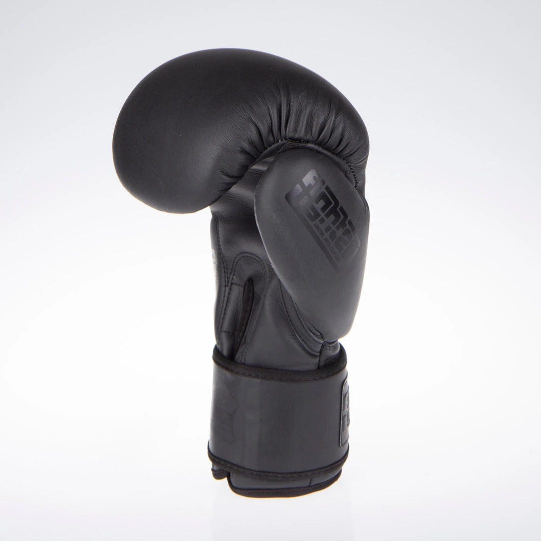 Fighter Boxing Gloves SPLIT - Matt Black, FBG-001B 14 Fighter Boxing Gloves SPLIT - Matt Black, FBG-001B