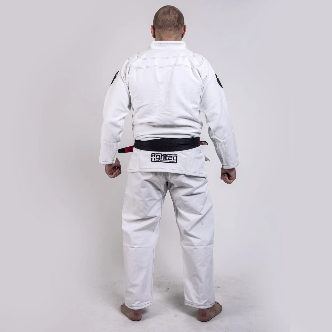 Fighter BJJ Kimono Rice Straw - KIDS - White, BJJBW-08 4 Fighter BJJ Kimono Rice Straw - KIDS - White, BJJBW-08
