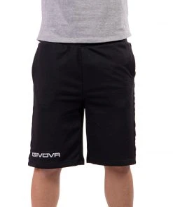 Givova Terry Band Shorts - Black, BA04-BLK Training Shorts
