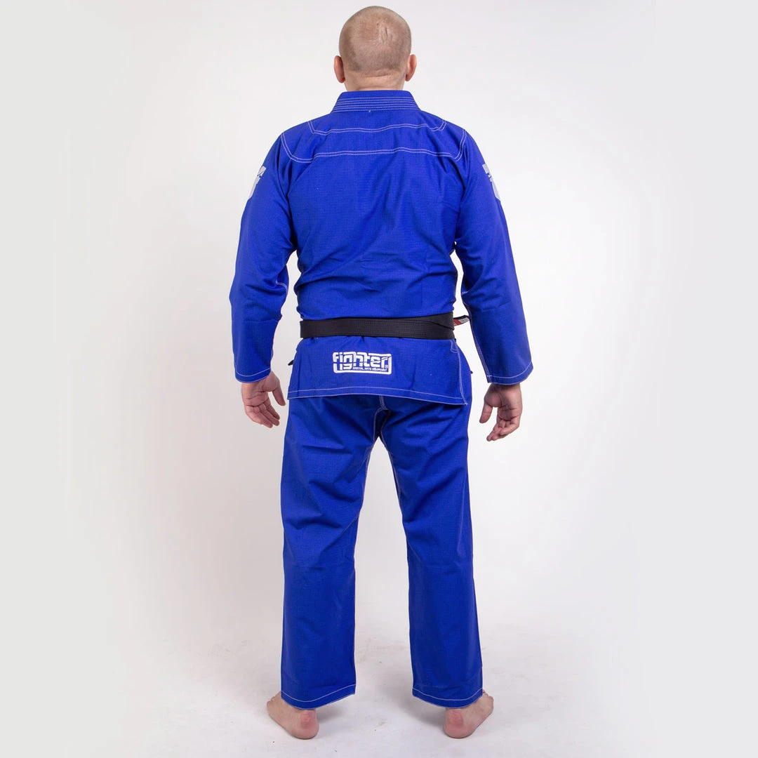Fighter BJJ Kimono Rice Straw - KIDS - Blue, BJJBLU-07 4 Fighter BJJ Kimono Rice Straw - KIDS - Blue, BJJBLU-07