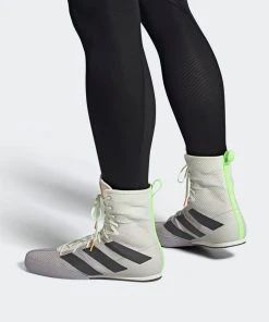 Boxing Shoes Adidas Box Hog 3 - White/grey, FV6584