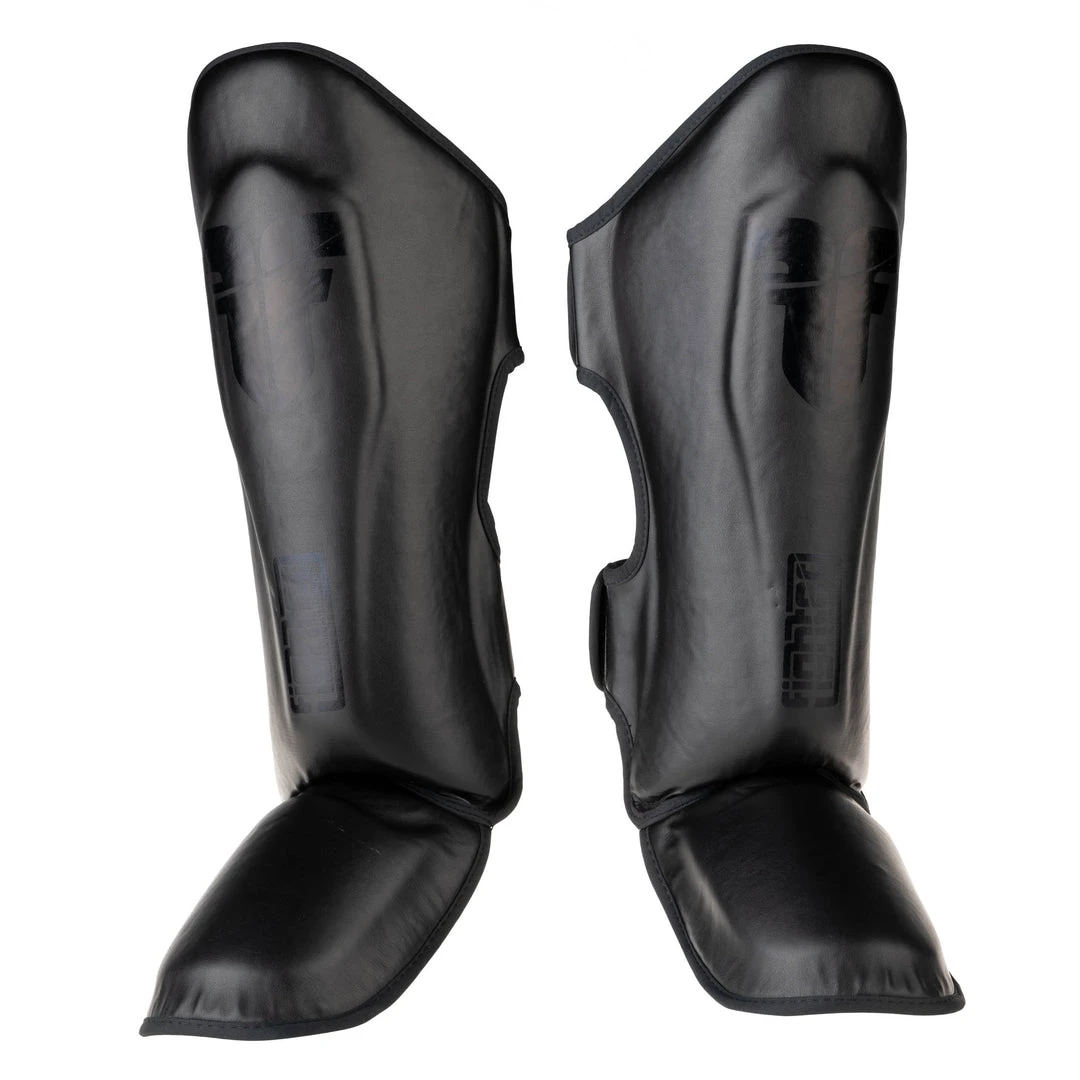 Fighter Shinguards Thai Classic - Black, JE1573BB 3 Fighter Shinguards Thai Classic - Black, JE1573BB