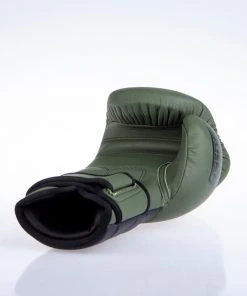 Fighter Boxing Gloves Sparring - Matt Khaki/black, FBG-002KB