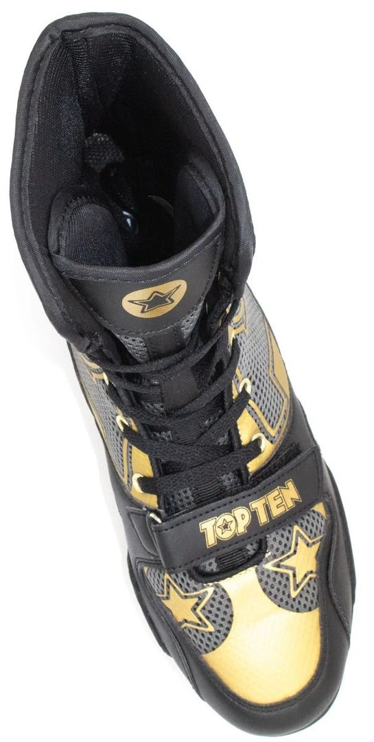 Boxing Shoes Top Ten - Black/gold, 1172-92 5 Boxing Shoes Top Ten - Black/gold, 1172-92