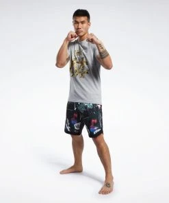 Reebok Combat Conor McGregor Tee - Grey, FM1493 14 Reebok Combat Conor McGregor Tee - Grey, FM1493