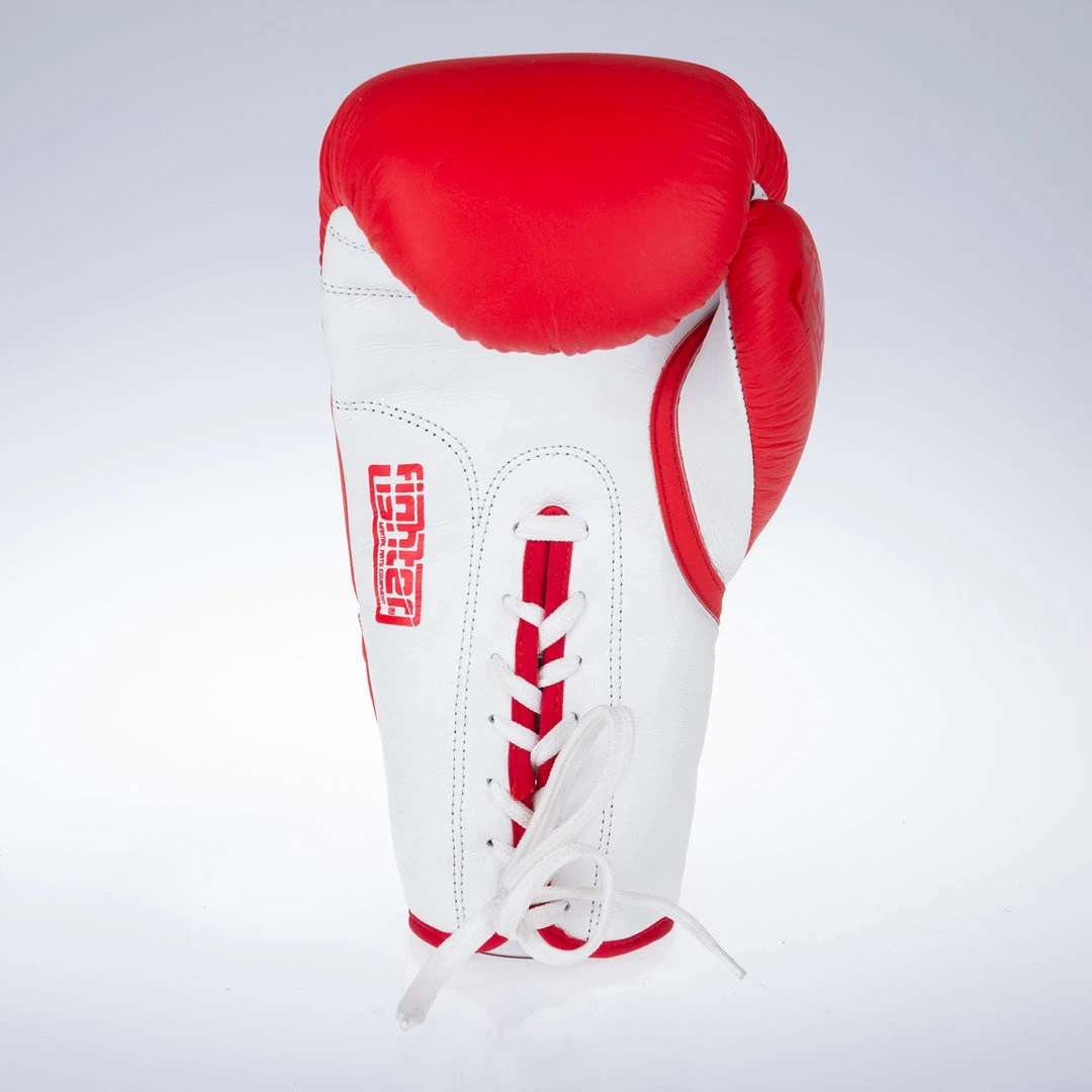 Fighter Boxing Gloves Competition Pro - Red/white, FBG-004R 7 Fighter Boxing Gloves Competition Pro - Red/white, FBG-004R