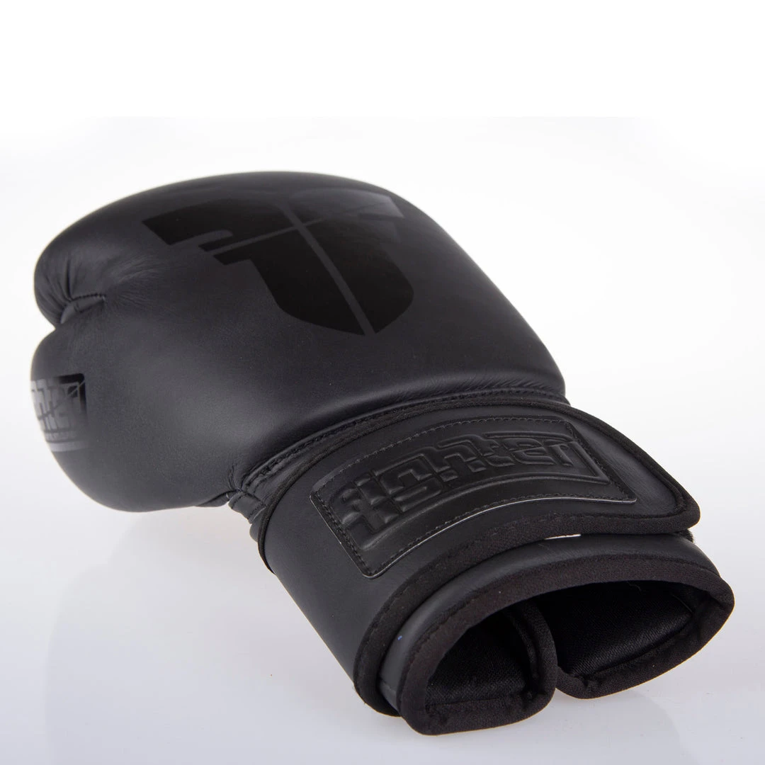 Fighter Boxing Gloves SPLIT - Matt Black, FBG-001B 4 Fighter Boxing Gloves SPLIT - Matt Black, FBG-001B