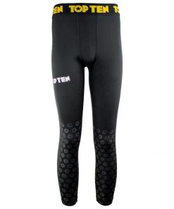 MMA Compression Legging TOP TEN Black Print - černá, 1880-99