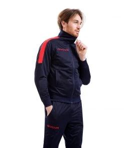 Fitness Suit Givova Revolution - Black/red, TR033BLRD Tracksuits
