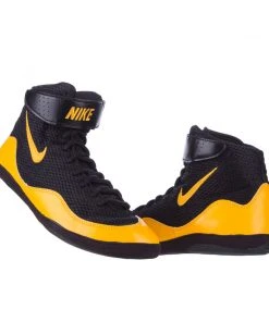 Nike Inflict Wrestling Shoes - Black/orange, 325256077