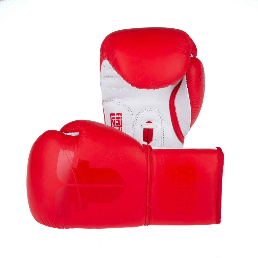 Fighter Boxing Gloves Competition Pro - Red/white, FBG-004R 3 Fighter Boxing Gloves Competition Pro - Red/white, FBG-004R