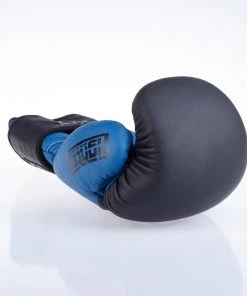Fighter Boxing Gloves SPLIT- Matt Blue/black, FBG-001BBL