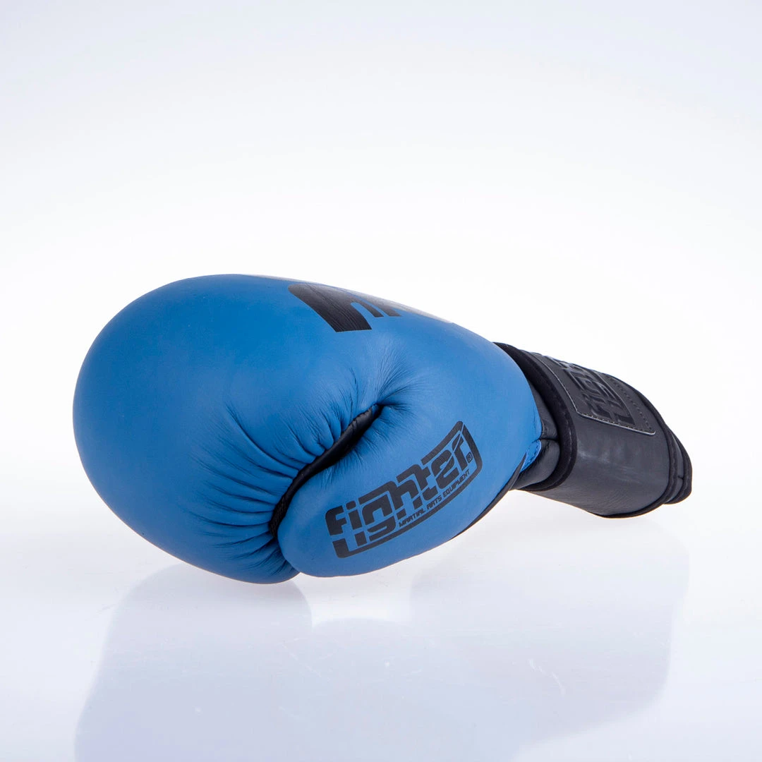 Fighter Boxing Gloves SIAM - Blue, FBG-003BL 12 Fighter Boxing Gloves SIAM - Blue, FBG-003BL