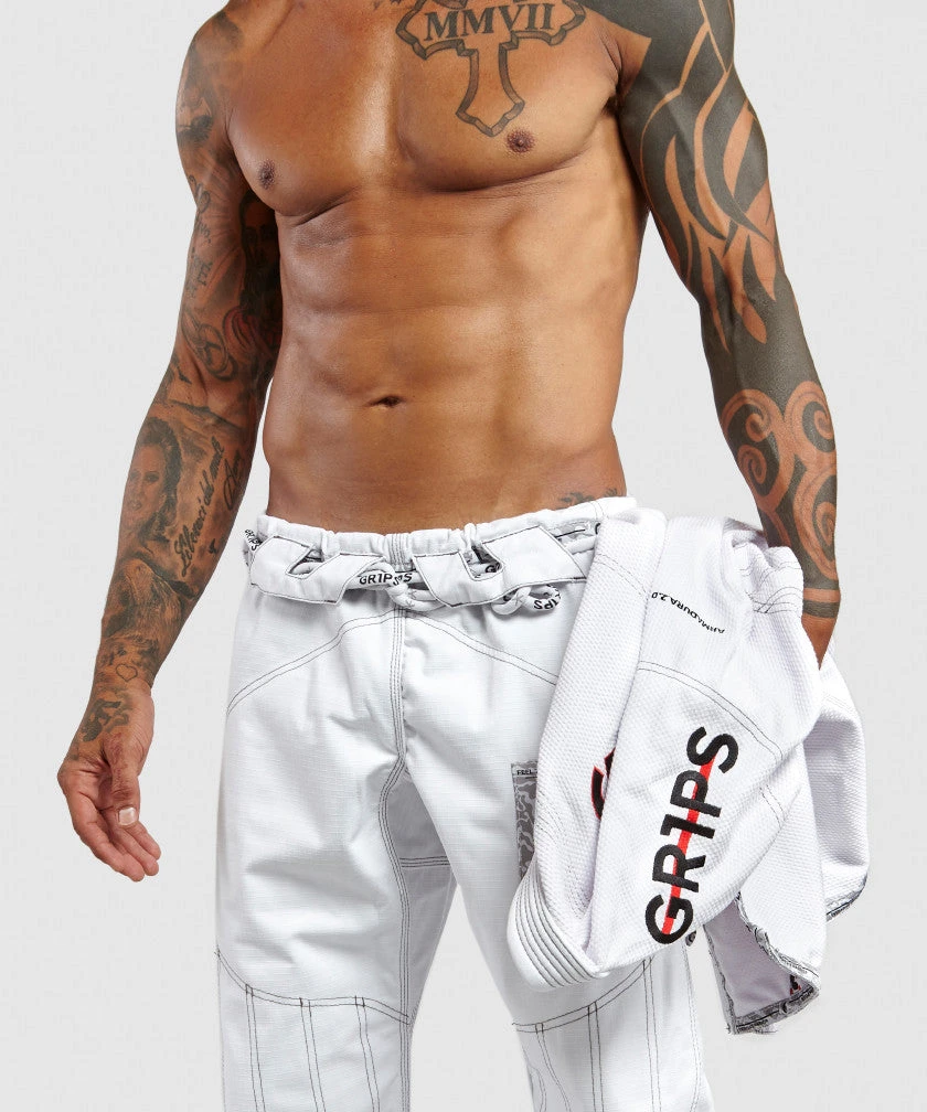 Grips Armadura 2.0 BJJ Kimono Camo - White, G10129-WHI 6 Grips Armadura 2.0 BJJ Kimono Camo - White, G10129-WHI