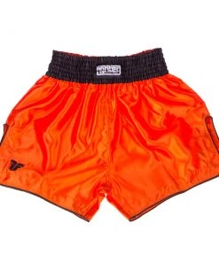 Fighter Thai Trunks Bangkok Plain - Orange/black, FP07