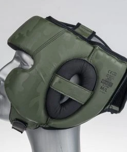 Headguard Fighter Sparring Pro - Khaki/camo, FHG-001CKH PROTECTION