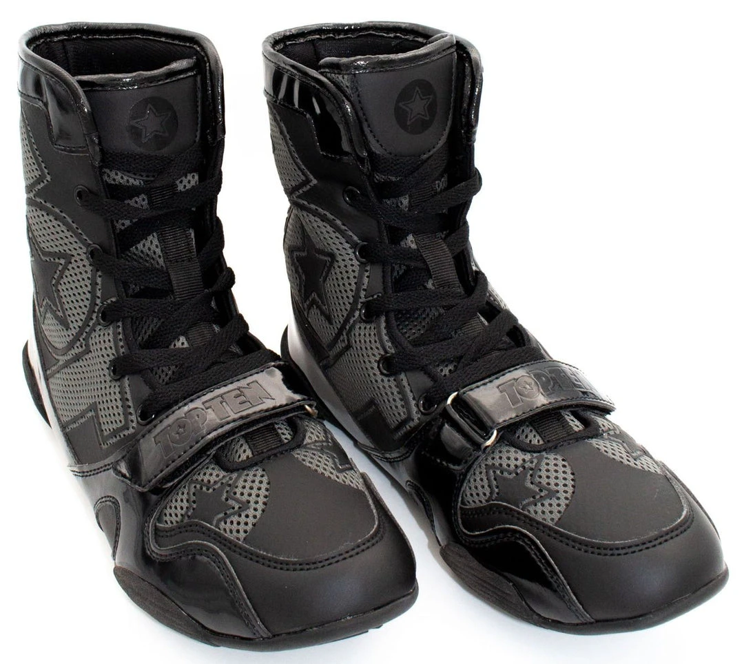 Boxing Shoes Top Ten - Black, 1172-91 6 Boxing Shoes Top Ten - Black, 1172-91