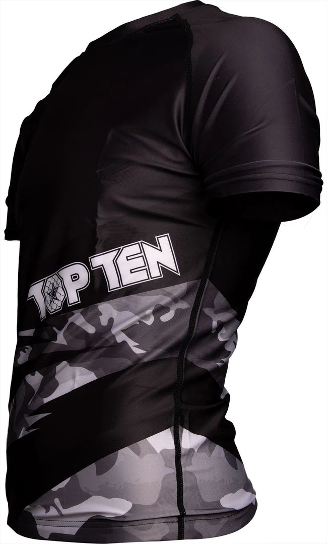 Rash Guard TOP TEN Scratched - Black, 14161-9 Rash Guards 6 Rash Guard TOP TEN Scratched - Black, 14161-9 Rash Guards