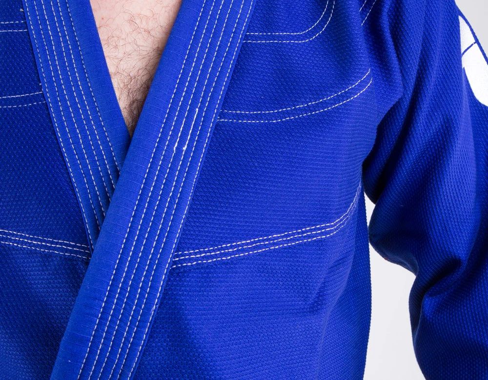 Fighter BJJ Kimono Rice Straw - KIDS - Blue, BJJBLU-07 6 Fighter BJJ Kimono Rice Straw - KIDS - Blue, BJJBLU-07