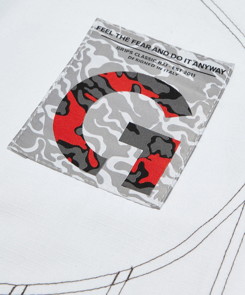 Grips Armadura 2.0 BJJ Kimono Camo - White, G10129-WHI 8 Grips Armadura 2.0 BJJ Kimono Camo - White, G10129-WHI