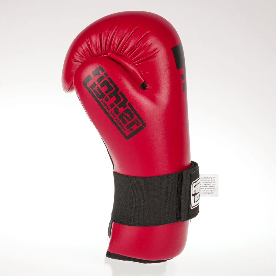 Fighter Open Gloves Strap - Dark Red, FOG-001R 10 Fighter Open Gloves Strap - Dark Red, FOG-001R