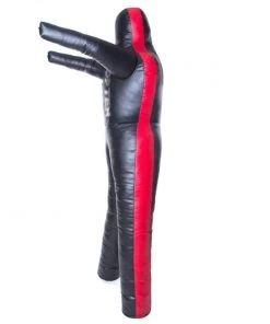 TOP TEN Fighter Leather Dummy - Black/red, 0127P2N