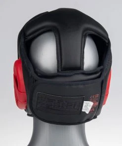 Headguard Fighter Sparring - Black/red, JE1421PURED