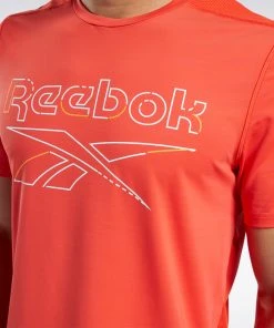 Training T-Shirts Reebok Activchill Tee - Red, FU3283